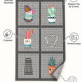 Striped Modern Kitchen Rug – Gray – features