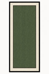 Striped Modern Kitchen Rug – Green 1