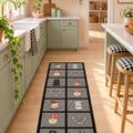 Striped Modern Kitchen Rug – Multicolor in a kitchen