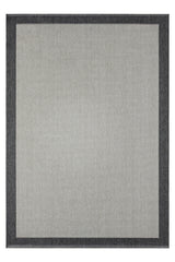 Striped Modern Kitchen Rug – Natural Jute