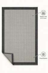 Striped Modern Kitchen Rug – Natural Jute – features