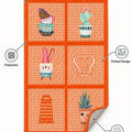 Striped Modern Kitchen Rug – Orange – features