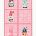 Striped Modern Kitchen Rug – Pink