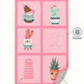 Striped Modern Kitchen Rug – Pink – features