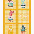 Striped Modern Kitchen Rug – Yellow