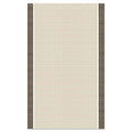 Striped Modern Kitchen Runner Rug – Brown