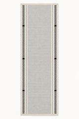 Striped Modern Kitchen Runner Rug – Cream