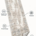 Striped Modern Runner Rug – features
