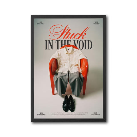 Stuck In The Void Quote Décor Poster – Editorial Minimal Wall Print