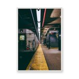 Subway Platform Photography Modern Wall Art – New York City Train Scene