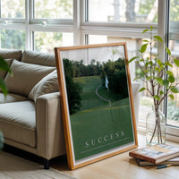 Success Quote Wall Décor Poster – Motivational Print for Office or Home Decor