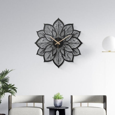 Cool Sunflower Metal Wall Clock for Farmhouse