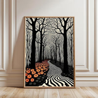 Surreal Forest Path Aesthetic Home Art Wall Poster Print
