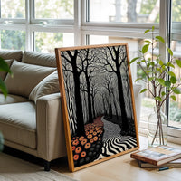 Surreal Forest Path Aesthetic Home Art Wall Poster Print