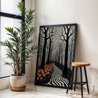 Surreal Forest Path Aesthetic Home Art Wall Poster Print