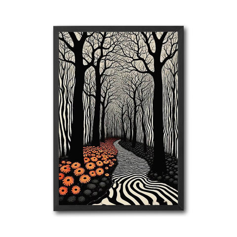 Surreal Forest Path Aesthetic Home Art Wall Poster Print