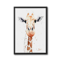 “Swack” Giraffe Watercolor Aesthetic Wall Poster Print