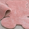 Teddy Bear Kids Plush Rug – texture close-up