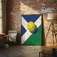 Tennis Ball Pop Art Wall Poster – Contemporary Tennis Court Wall Décor