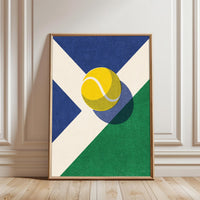 Tennis Ball Pop Art Wall Poster – Contemporary Tennis Court Wall Décor