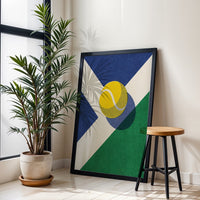 Tennis Ball Pop Art Wall Poster – Contemporary Tennis Court Wall Décor