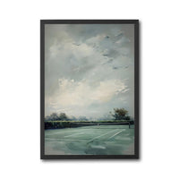 Tennis Court Aesthetic Home Art Décor Poster – Minimal Simple Sports Print
