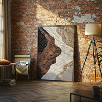 Textured Non-Figurative Design Home Art Wall Poster | Sleek Aesthetic Canvas Print
