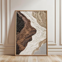 Textured Non-Figurative Design Home Art Wall Poster | Sleek Aesthetic Canvas Print