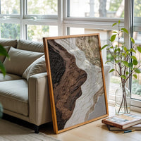 Textured Non-Figurative Design Home Art Wall Poster | Sleek Aesthetic Canvas Print