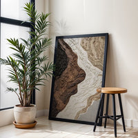 Textured Non-Figurative Design Home Art Wall Poster | Sleek Aesthetic Canvas Print
