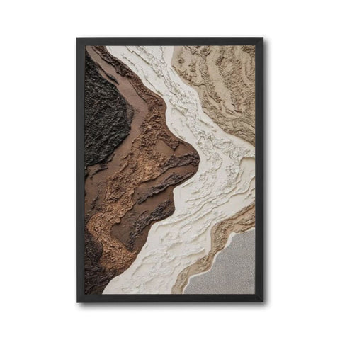 Textured Non-Figurative Design Home Art Wall Poster | Sleek Aesthetic Canvas Print