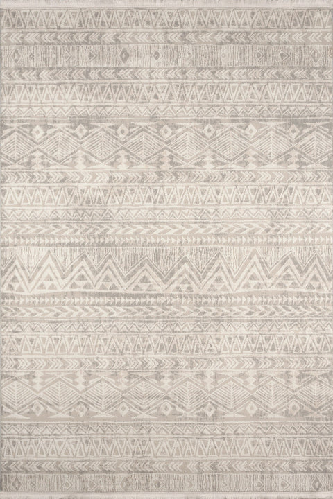 Textured Scandinavian Area Rug – Cream & Beige