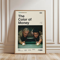 The Color of Money Retro Movie Wall Poster Wall Print