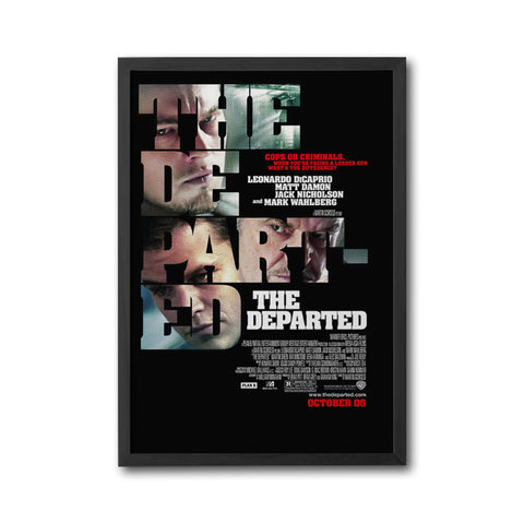 The Departed 2006 Traditional Film Print - Heritage Movie Wall Décor Poster for Home Decor and Movie Lovers