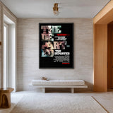 The Departed Movie Typography Wall Art – Dark Cast Portrait Print