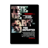 The Departed Movie Typography Wall Art – Dark Cast Portrait Print