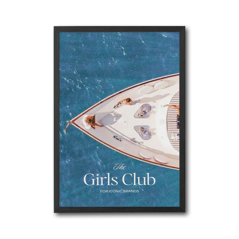 The Girls Club FOR ICONIC BRANDS Luxury Yacht Aesthetic Wall Décor – Glam Coastal Decor