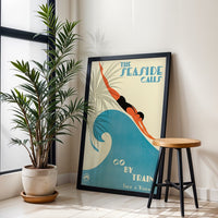 The Seaside Calls Nostalgic Travel Décor Poster Wall Poster