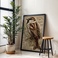 The Urban New Way Heritage Sparrow Illustration Wall Print