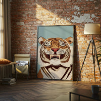 Tiger Pop Art Wall Print Décor Poster – Vibrant Sleek Animal Print for Home Decor