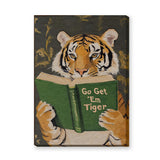 Tiger Typography Kids Wall Art – Go Get ’Em Tiger Reading Quote