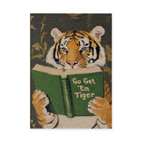 Tiger Typography Kids Wall Art – Go Get ’Em Tiger Reading Quote