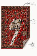 Tile Floral Traditional Area Rug – features