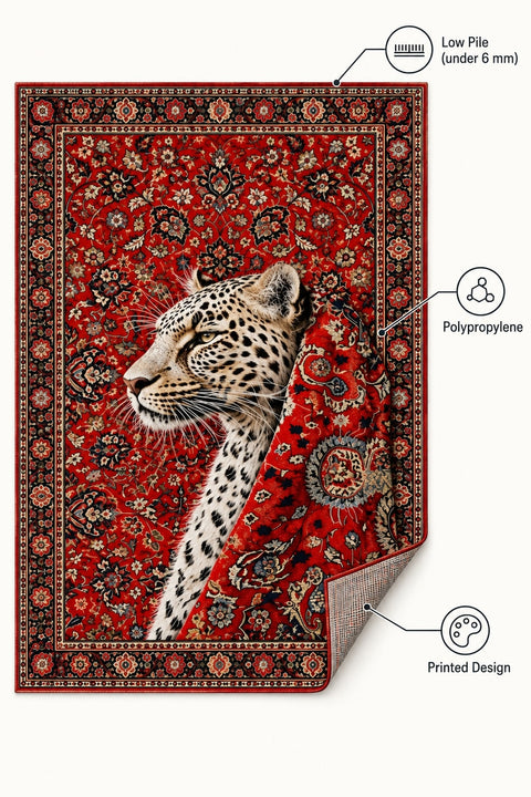Tile Floral Traditional Area Rug – features