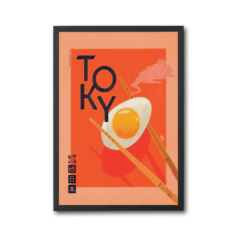 TOKYO Pop Art Wall Poster – Japanese Pop Art Wall Décor, Colorful Tokyo Night Artwork