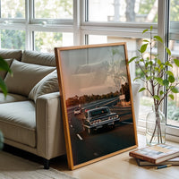 Traffic Fines Double in Work Zone Décor Poster – Iconic Car Highway Aesthetic Wall Décor