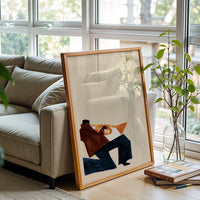 Trumpet Player Understated Wall Décor – Expressive Jazz Wall Poster Art for Music Lovers