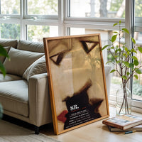 Tudo de Novo no Front Retro Non-Figurative Face Home Art Wall Poster
