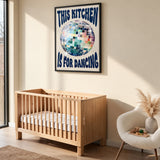 Typography Retro Wall Art – Kitchen Dancing Disco Ball Quote