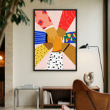 Unity Hands Modern Wall Art – Colorful Diversity Illustration